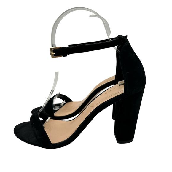 ALDO Black Suede Ankle Strap High Heel Sandals Evening Party Shoes Size‎ 6 - Picture 5 of 9